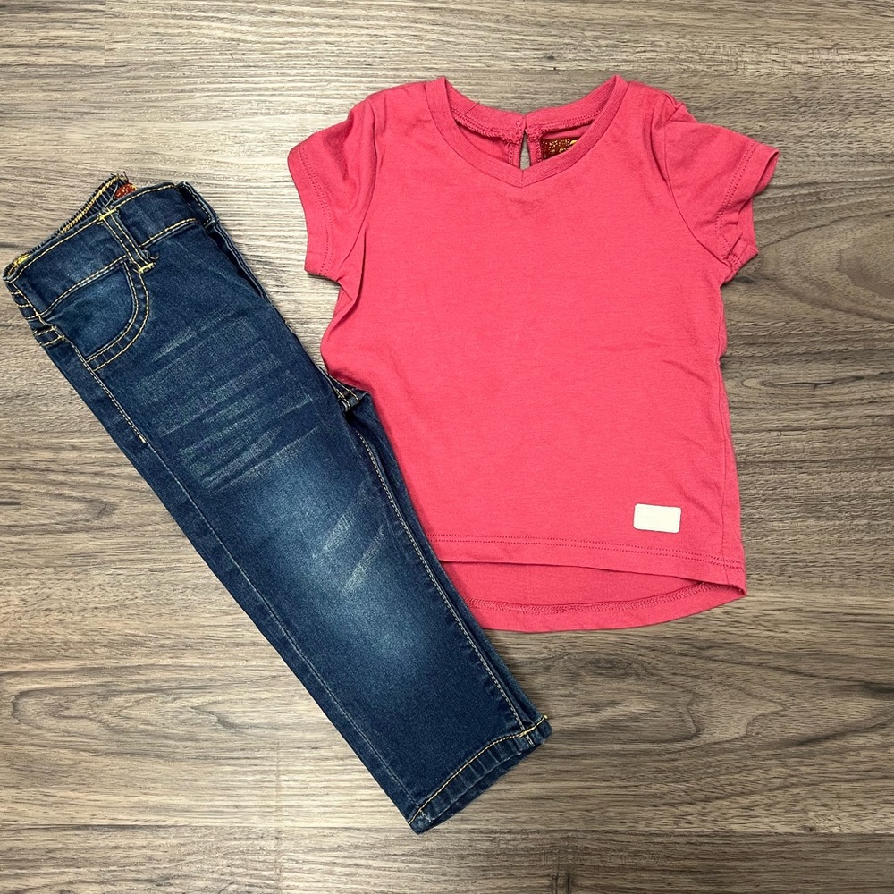 7 for All Mankind girl outfit- 12months